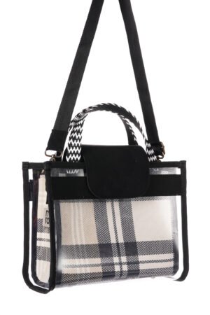 M+Bag Siyah Gri Ekose