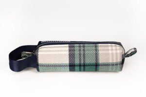 Lacivert Yeşil Ekose Midi Kalemlik