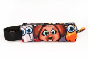 Sevimli Köpekler Siyah Midi Kalemlik