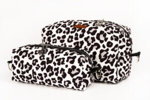 Kişiye Özel Organizer Takım Siyah Beyaz Leopar