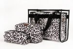 Siyah Beyaz Leopar Taşıma Çantası
