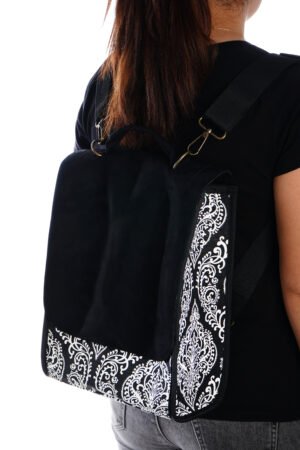 Elf Bag Sırt Kol Çantası Siyah Dantel